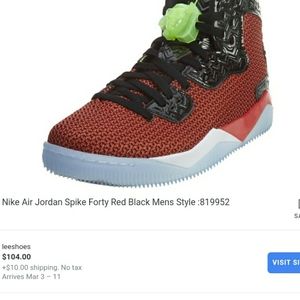 Nike Air Jordan spike forty red
